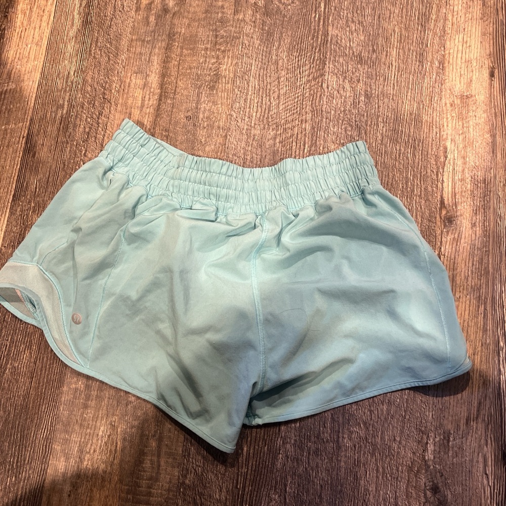 Lululemon Women's Light Blue Athletic Shorts hottie hot size 8